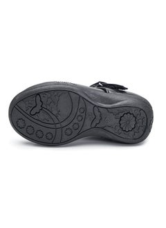 babyqlo Elegant Black Mary Jane School Shoes with Decorative Stitching for Girls  - Image 5