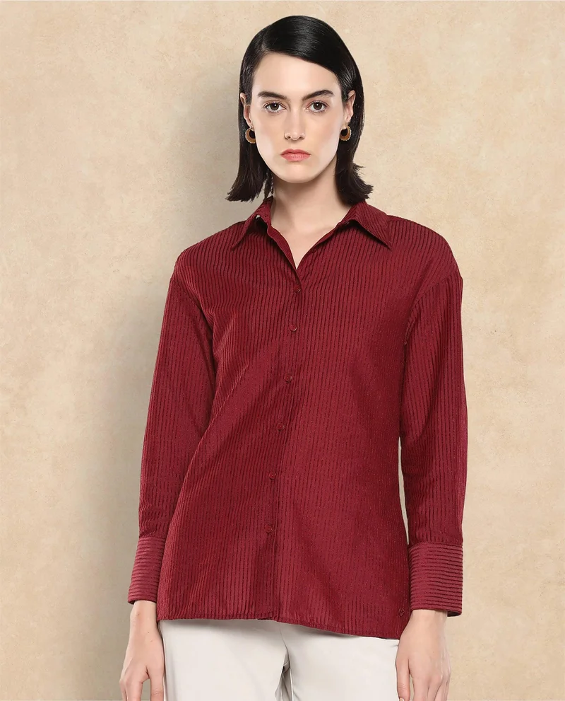 Rareism Women's Classic Full Sleeve Button-Down Shirt