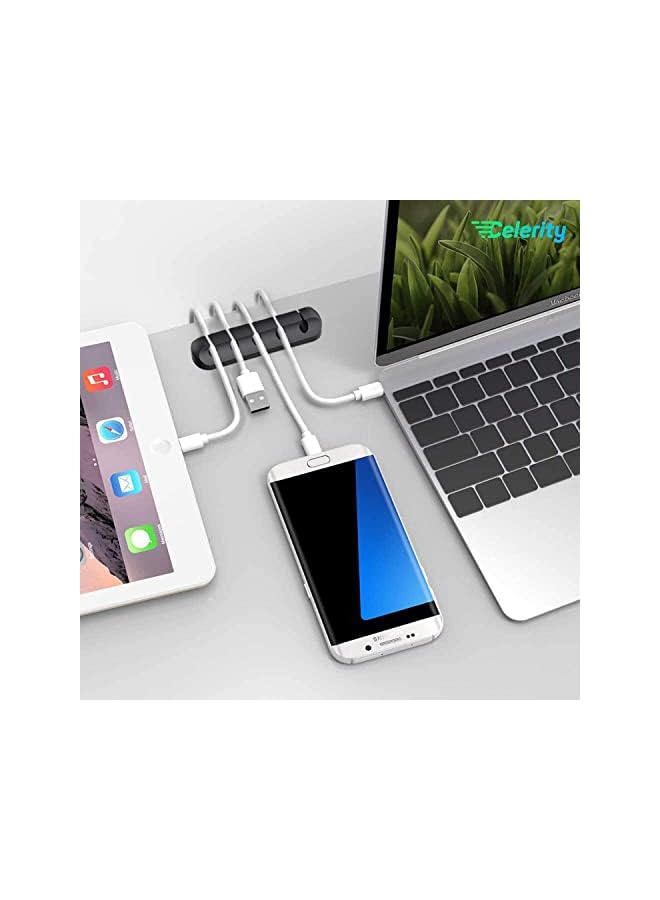Celerity 3 Pack Cable Management Clips For Desktop Cord Organizer Cable Clip Holder For Ti Wire Organiser In Home And Office Mobile Laptop Charger Tv Usb Extensions Cables Power Cords - Image 4