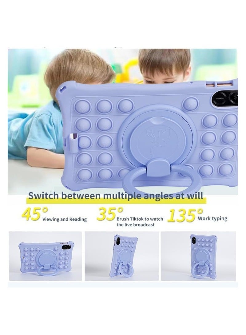general Compatible with Honor Pad X9 /pad X8 Pro 11.5 Inches, Soft Silicone Shockproof Child Case with Swivel Stand + Shoulder Strap + Pen, Drop Resistant, Child-friendly - Image 5