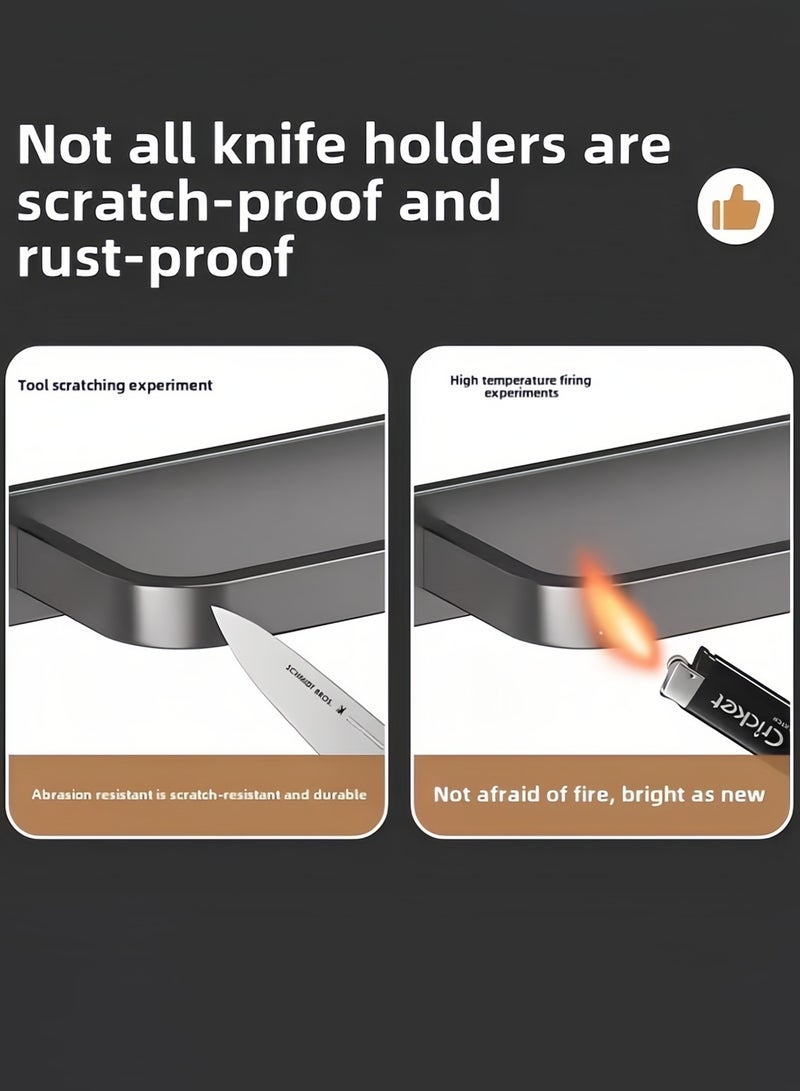 Poxvalzor 2PCS 50cm Bathroom Towel Rack, Wall Mount Storage Rack, Towel Bar for Bathroom, Towel Rack with Hooks, Wall-mounted Bathroom Storage Rack, No Punching Required Storage Shelves Shower Organizer with Portable Hooks - Image 4