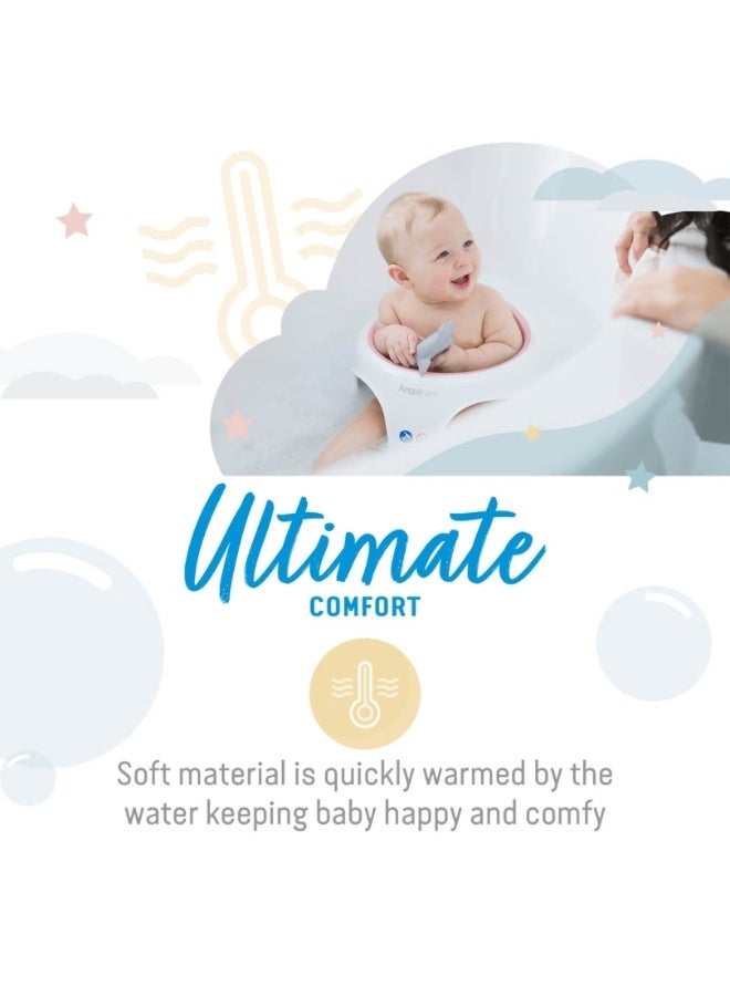 Angelcare Ergonomic Bath Ring For Large Bath Or Shower, Light Aqua, Pleasantly Soft Seat - Image 5
