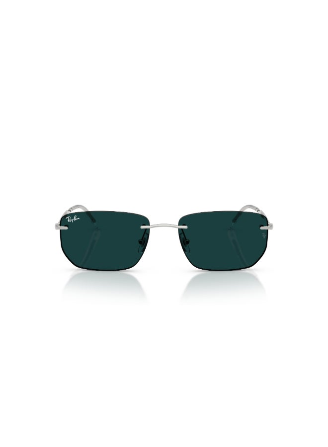 راي بان Unisex Ray-Ban RB3768 003/M1 Unisex's Rimless Irregular Sunglasses - Lens Size: 56 mm - Image 4