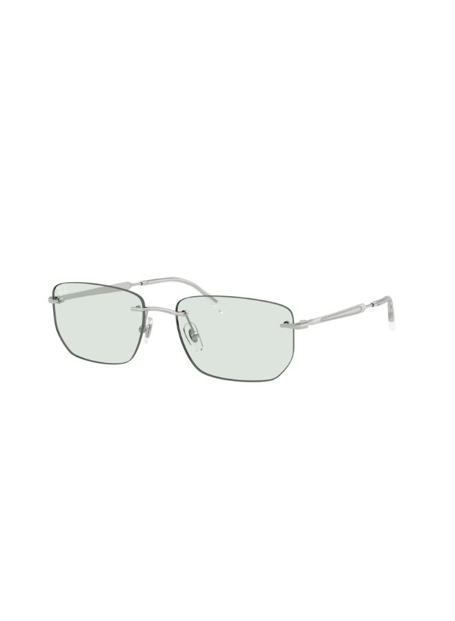 راي بان Unisex Ray-Ban RB3768 003/M1 Unisex's Rimless Irregular Sunglasses - Lens Size: 56 mm - Image 1