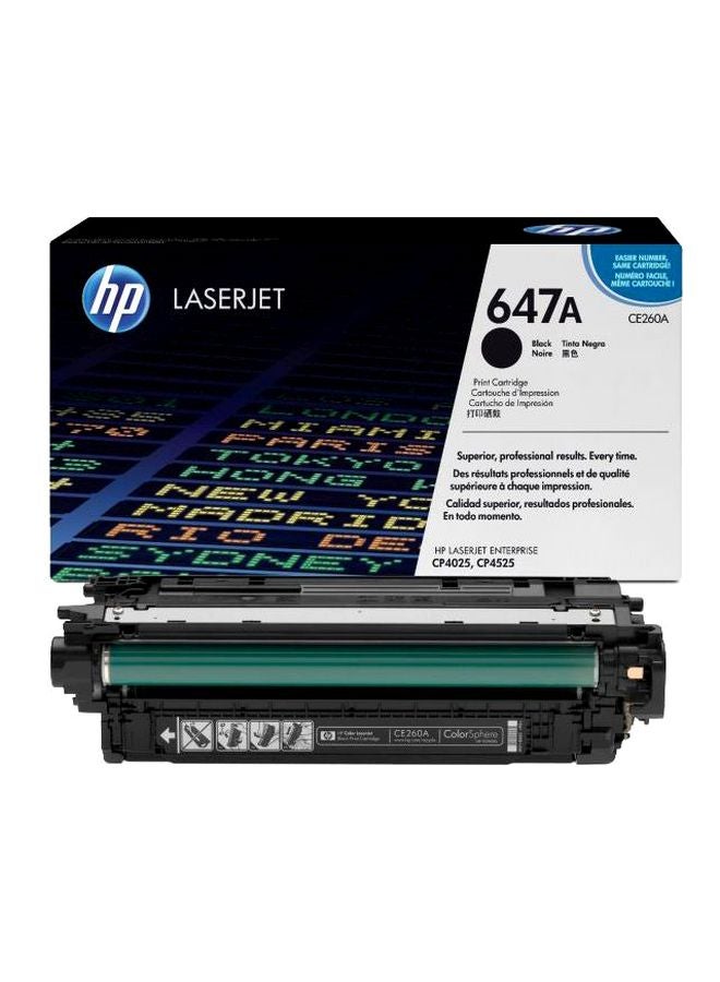 HP خرطوشة مسحوق حبر لطابعة ليزر جيت 647A أسود - Image 1