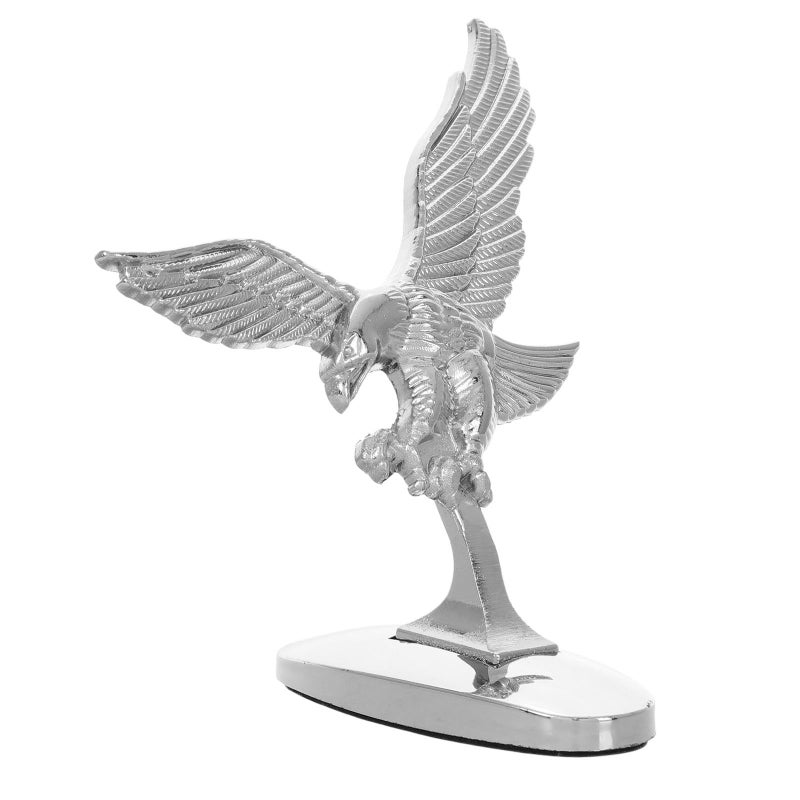 Chrome 3d Metal Eagle Car Hood Ornament Decor Universal Front Emblem For Vehicles Trucks - Image 2