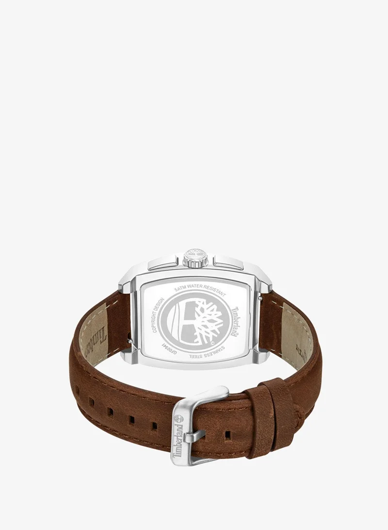 Timberland Green Men's Morristown Green Dial Leather Strap Multifunction Watch for Men, 40mm for Men | Best Price UAE