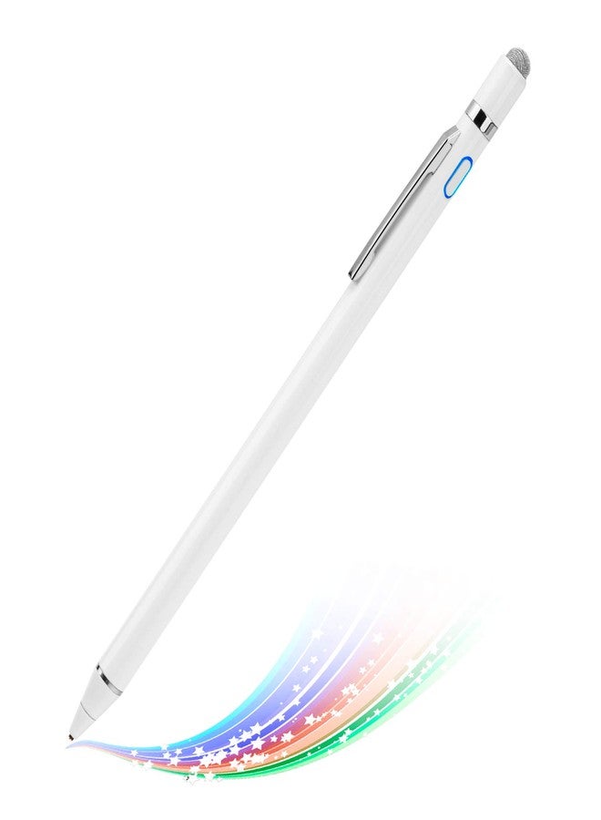 Edivia Stylus Pencil for Amazon Fire HD 10 Pen, EDIVIA Active Stylus Pen with 1.5mm Ultra Fine Metal Tip Pen Stylus for Amazon Fire HD 10 Drawing and Sketching Pencil,White - Image 1