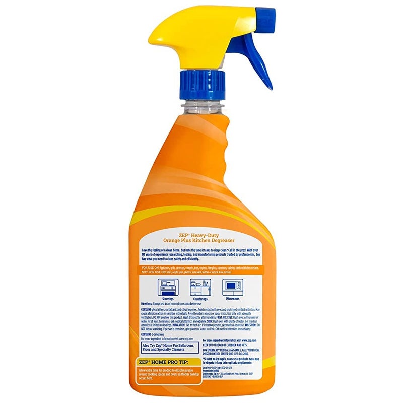 Zep Home Pro Orange Plus Kitchen Degreaser - 24 Fl. Oz. - R49506 - Pro Trusted Cleaning Power: Now in Refreshing Scents and Family Friendly Formulas (1) - Image 3