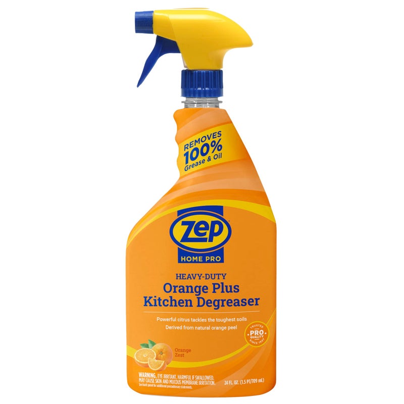 Zep Home Pro Orange Plus Kitchen Degreaser - 24 Fl. Oz. - R49506 - Pro Trusted Cleaning Power: Now in Refreshing Scents and Family Friendly Formulas (1) - Image 1
