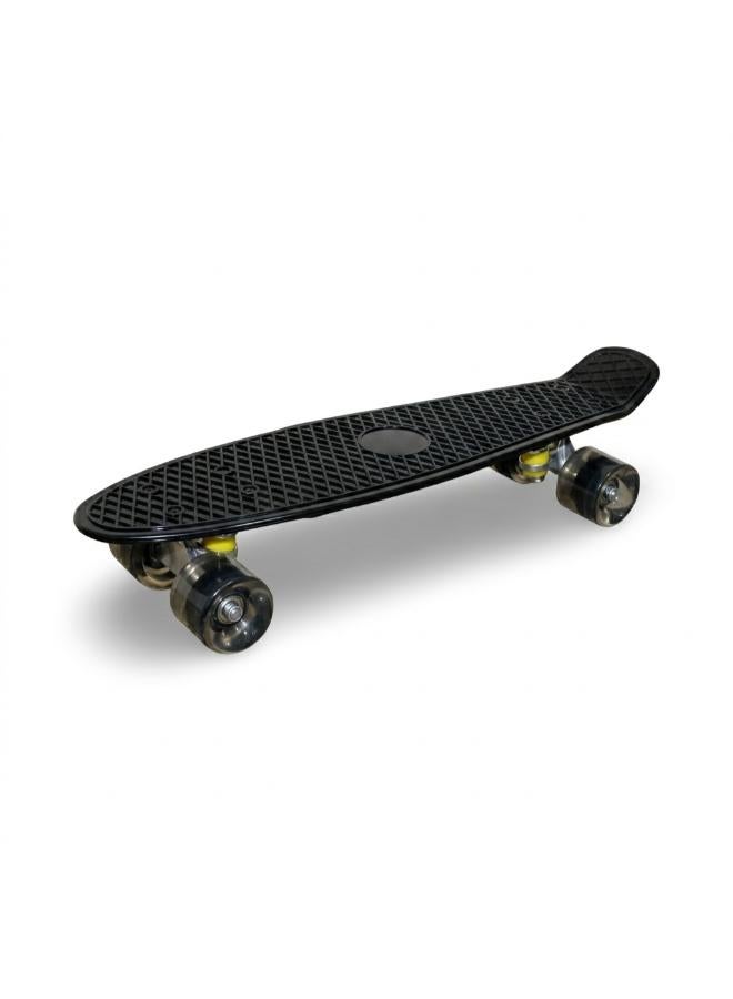 OKO Skateboard 22.5 Inches LED Light-up Wheels – Black - Image 1