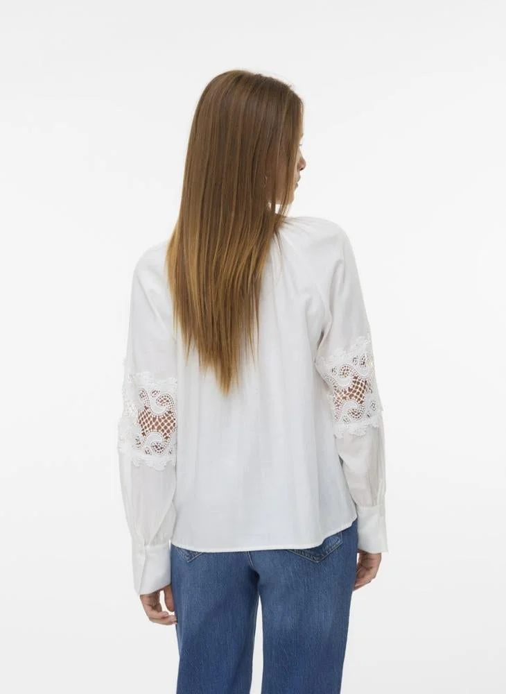 VERO MODA VMINDIRA L/S TOP WVN BTQ