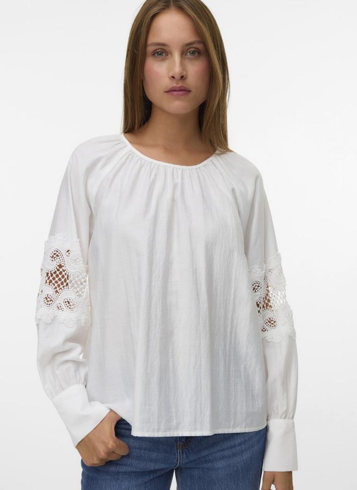 VERO MODA VMINDIRA L/S TOP WVN BTQ - Image 1