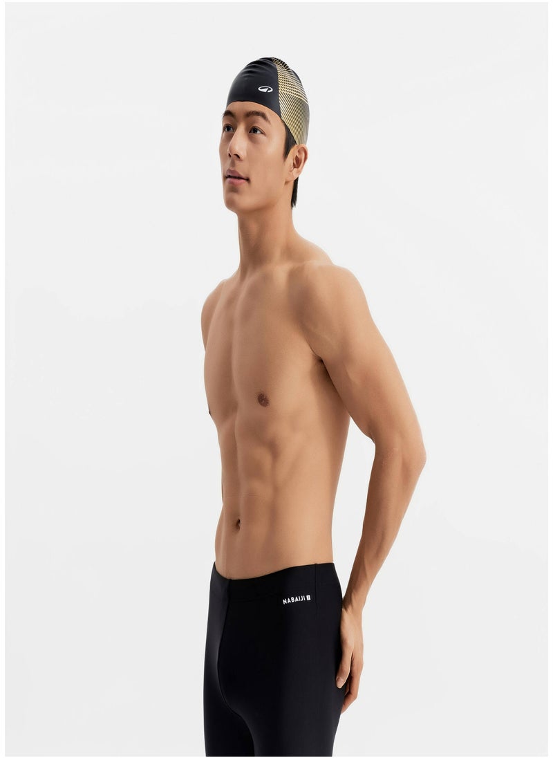 NABAIJI NABAIJI by DECATHLON, Silicone Swim Cap Soft & Comfortable Tria Black  - Image 2