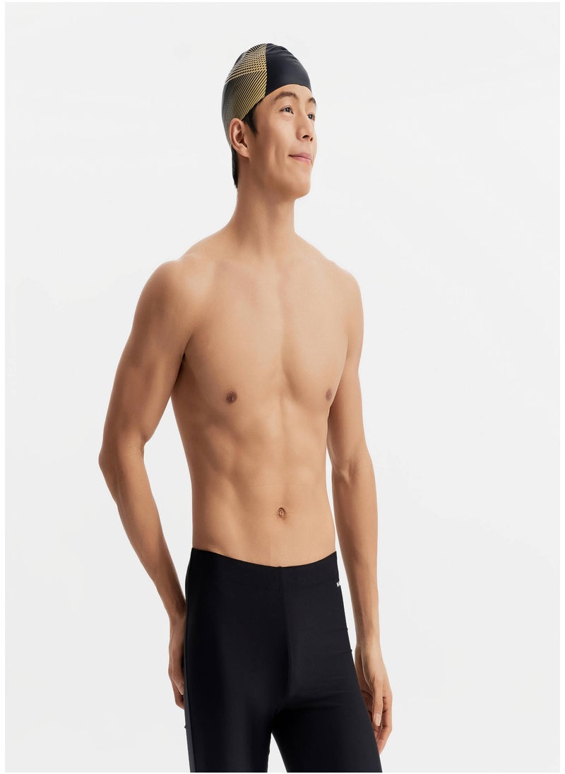 NABAIJI NABAIJI by DECATHLON, Silicone Swim Cap Soft & Comfortable Tria Black  - Image 1
