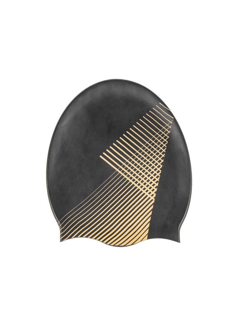 NABAIJI NABAIJI by DECATHLON, Silicone Swim Cap Soft & Comfortable Tria Black  - Image 4