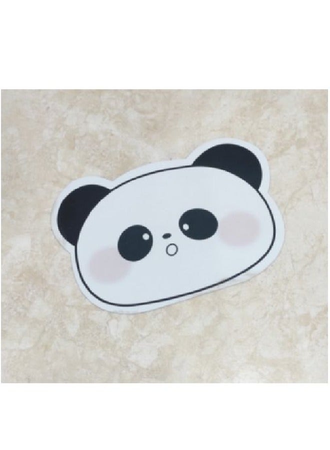 Super Absorbent Anti-Slip Cartoon Mat, For Bathroom And Bedroom, Panda Shape - Image 2