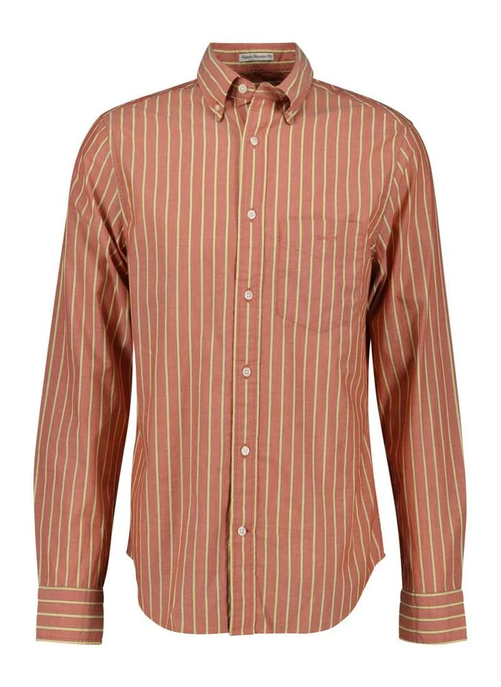 غانت Regular Fit Striped Archive Poplin Shirt