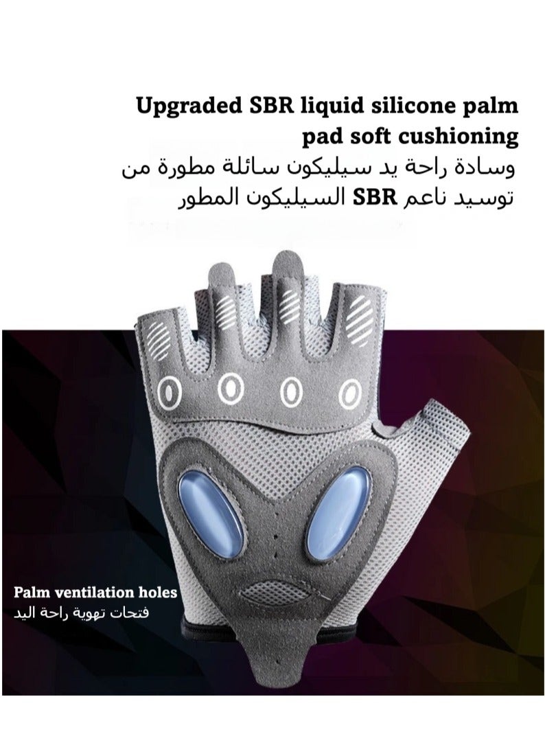 أونليماي فقط قفازات تمرين للرجال والنساء، قفازات تمرين لرفع الأثقال، وركوب الدراجات، وصالة الألعاب الرياضية، والتدريب، قابلة للتهوية ومريحة - Image 2