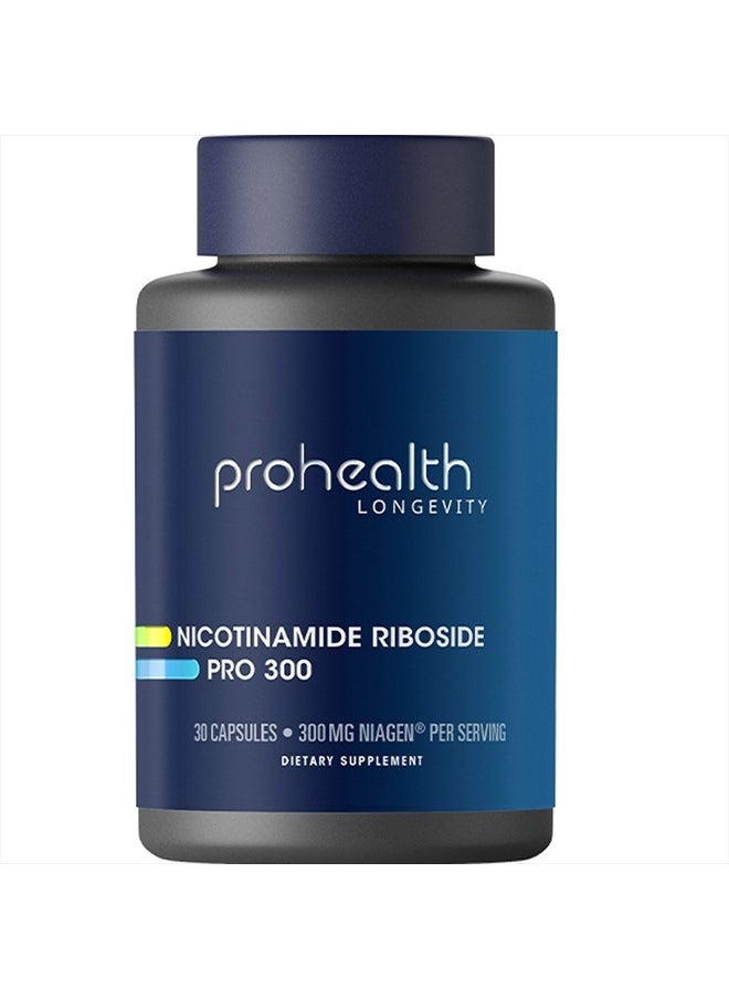 ProHealth - Nicotinamide Riboside Pro 300. 300mg Patented Niagen NR (The Active Ingredient in NMN) Plus 150mg TMG. Equivalent to 414mg of NMN. NAD Supplement Boosts NAD. Proven in 300 Studies. 30 svgs - Image 1