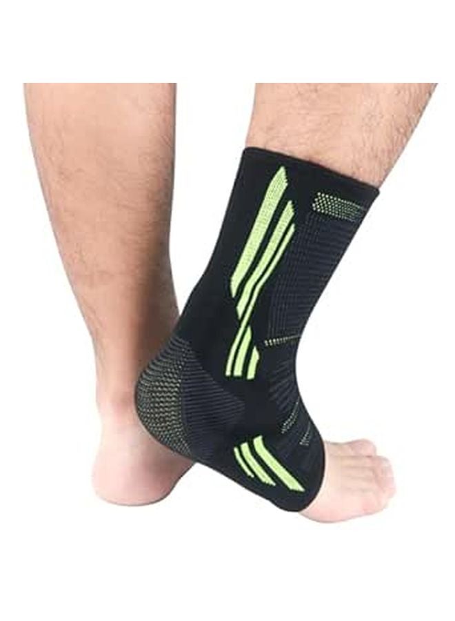 Medium Black Ankle Support Brace for Sprained Ankle Protection Running Sports Men Women - Image 1