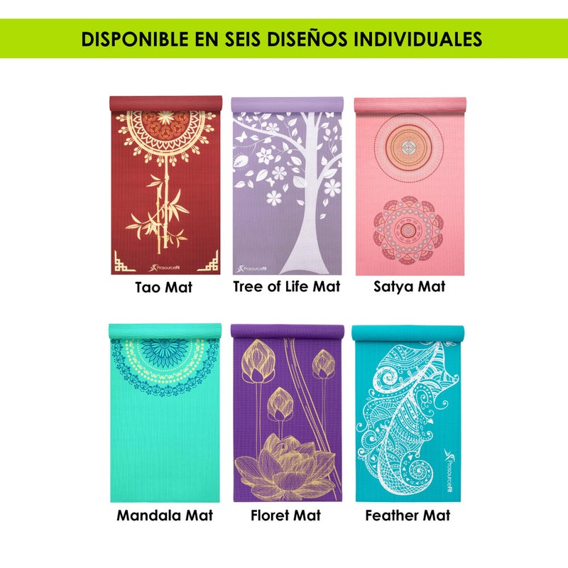 ProsourceFit Yoga Mats 3/16â€ (5mm) Thick for Comfort & Stability with Exclusive Printed Designs - Image 3