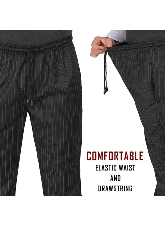 يانيك معطف سترة الشيف بأزرار لؤلؤية سوداء، قطن مسامي، قابل للغسل والارتداء، متين - Image 5