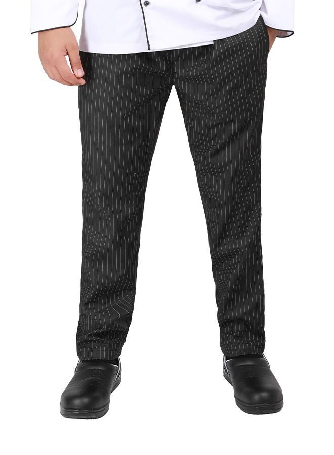 يانيك معطف سترة الشيف بأزرار لؤلؤية سوداء، قطن مسامي، قابل للغسل والارتداء، متين - Image 3