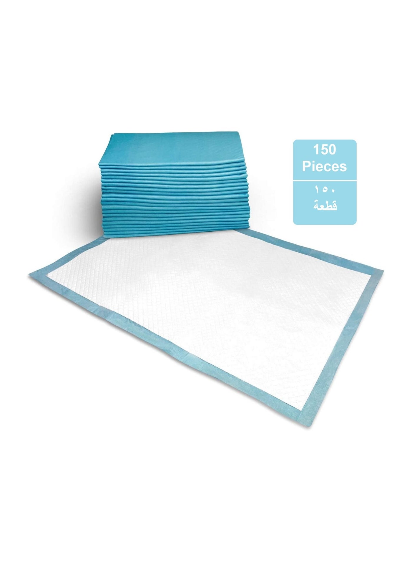 Cherry Medical Supply 150 Pieces Packed in 5 Pouches Cherry Medical Supply 60 cm x 45 cm Disposable Changing Mats for Baby Soft Ultra Absorbent Waterproof Diaper Changing Mat Liners Baby Changing Mat 
