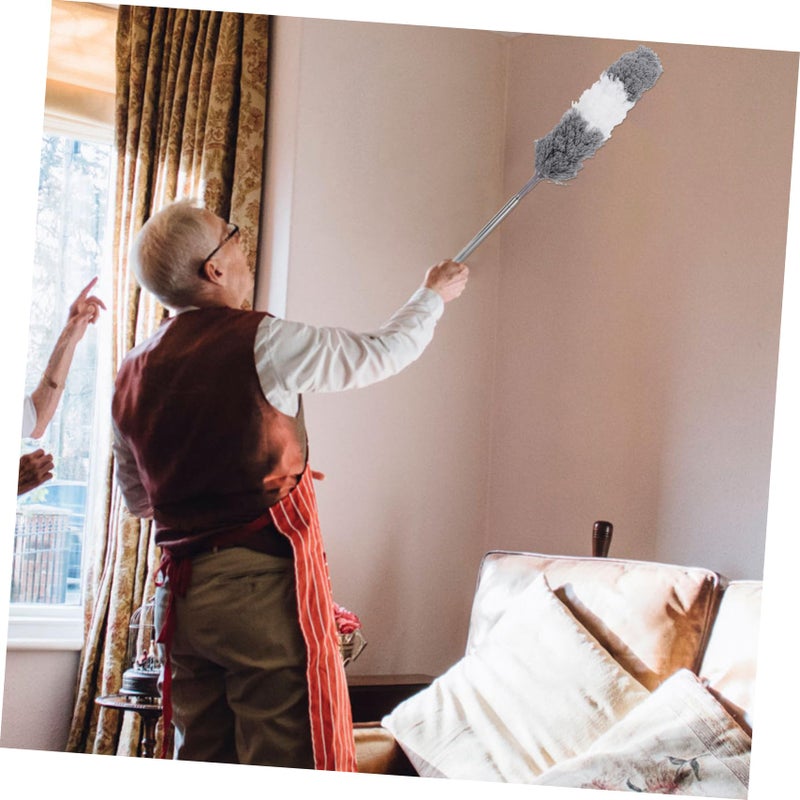 Telescopic Ceiling Duster Brush Double Chenille Microfiber for Cleaning Sofas Tables Fans Cars - Image 4