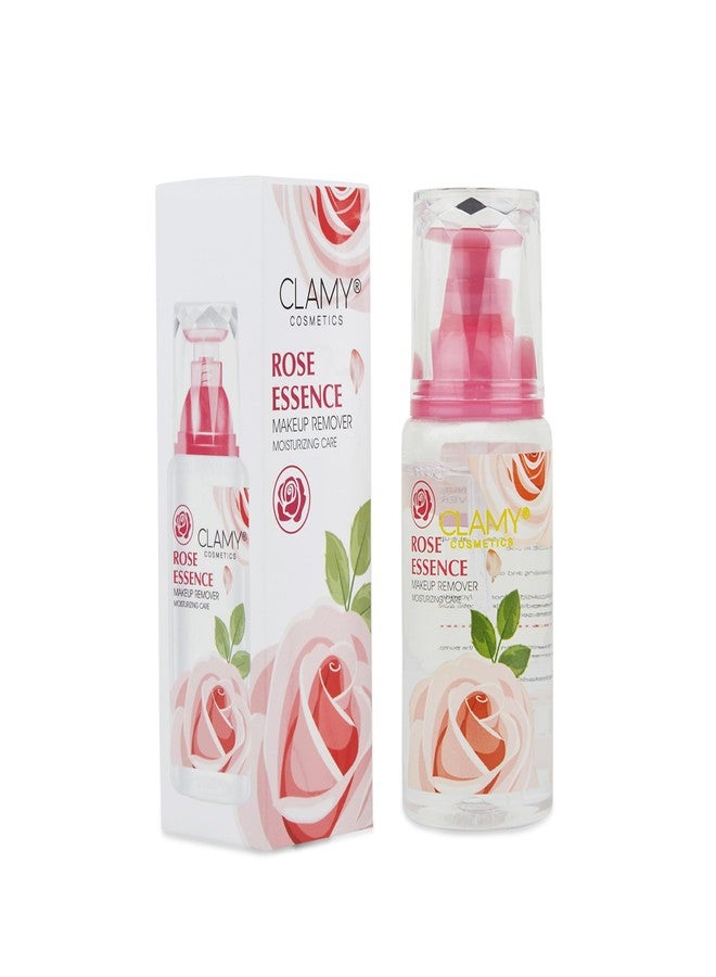 Clamy Gentle Cleansing Makeup Remover Easy Pump Dispensing, Aloe vera & Rose Extracts, Moisturizing, Refreshing 100ml (Rose) - Image 4
