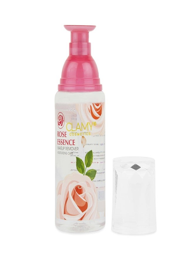 Clamy Gentle Cleansing Makeup Remover Easy Pump Dispensing, Aloe vera & Rose Extracts, Moisturizing, Refreshing 100ml (Rose) - Image 3