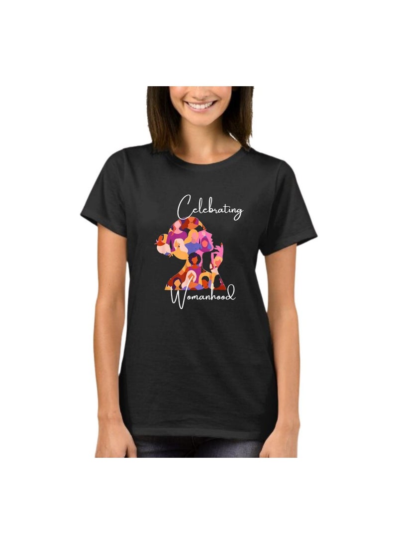 PRINTSHOP4ME International Women’s Day T-Shirt For Women–Short Sleeve Round Neck Cotton T-Shirt–Gift For Women’s Day Events And Celebrations  - Image 1