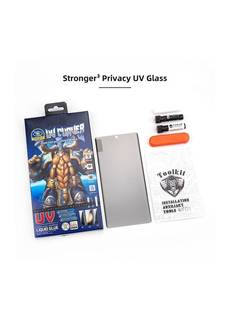 Generic Stronger3 Privacy Glass Support Finger Print Unlock For Samsung S21 Ultra  - Image 1