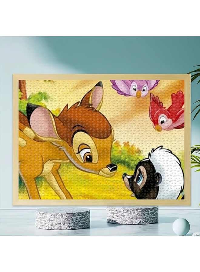 1000PCS Bambi Wooden Jigsaw Puzzle Fine Craftsmanship Anime Design Wall Decoration - Image 4