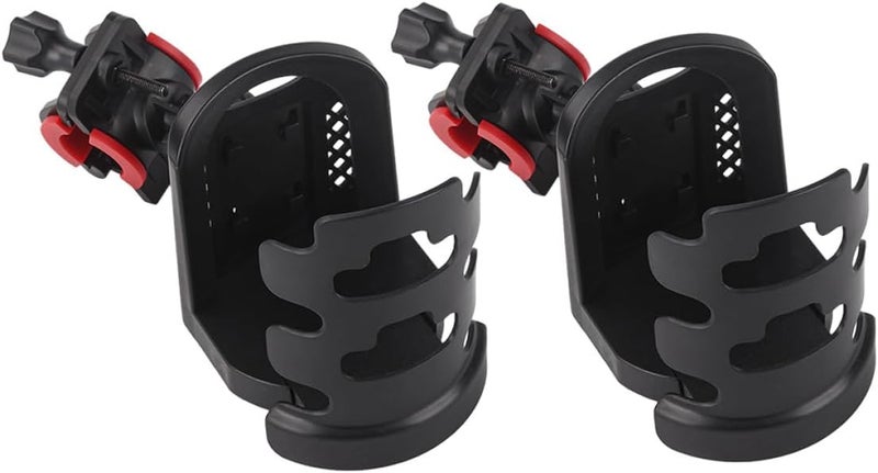 Happyyami 2pcs Adjustable Car Vent Cup Holders for Bicycle and Motorcycle, Multifunctional Drink Holder Compatible with Water Bottles, Outdoor Automotive Beverage Rack - Image 1