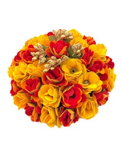 Maahal Maahal Artificial Flower Gajra Bun/Gajra Hair Accessories for Women - Pack-01 (Multicolor-2)  - Image 2