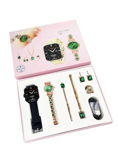 A56 Plus 2.02 Inch Touch Screen Smartwatch – 8-in-1 Jewelry Set – Fitness Tracker, Health Monitor, Waterproof, Multi-Functional Watch