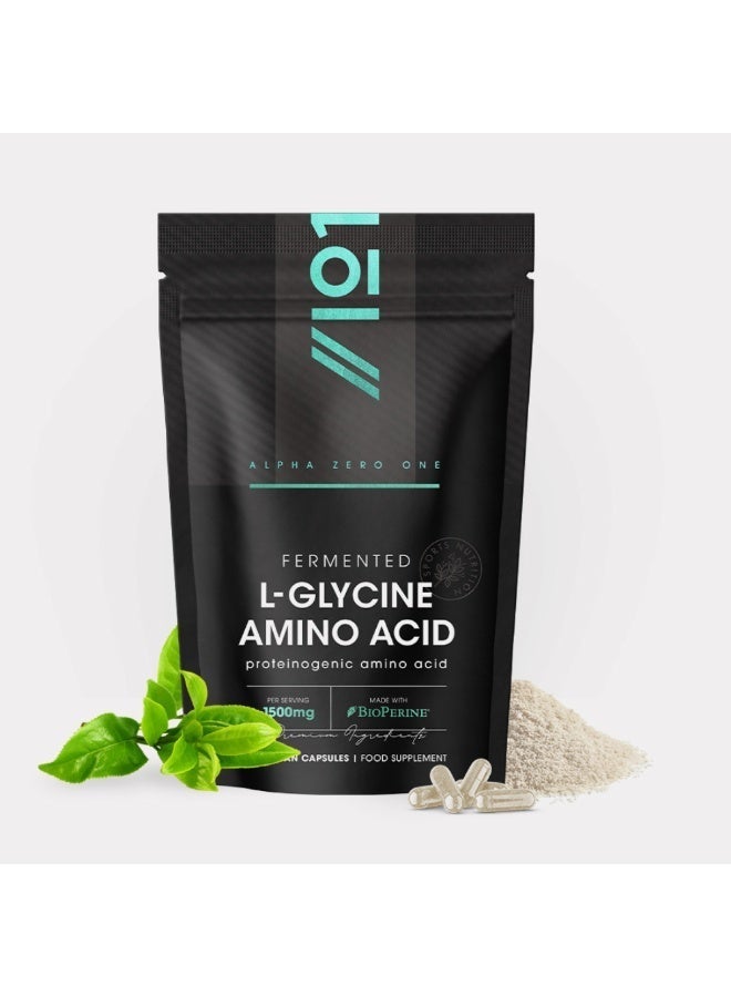 ALPHA01 L-Glycine 1500 mg – Supports Relaxation, Sleep Quality & Muscle Recovery, Made in UK, 180 Capsules - Image 2