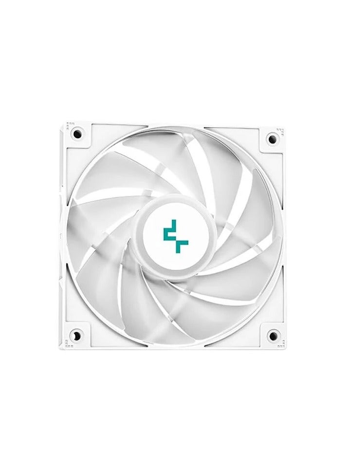 Deepcool LE520 aRGB AIO Liquid CPU Cooler, 240mm Radiator, 2x High-Performance aRGB Fans, 500~2250 RPM Fan Speed, 85.85 CFM Fan Airflow, Hydro Bearing Type, White | R-LE520-WHAMMN-G-1 - Image 5