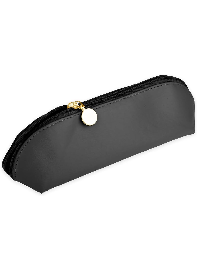 COBEE - cobee Large Travel Makeup Brush Holder, Portable PU Makeup Brush Organizer Zipper Anti Fall Out Makeup Tools Organizer Makeup Brush Travel Case Cosmetic Pouch Bag for Travel Home Office(Black) - Image 1
