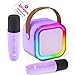 IROO Mini Karaoke Machine for Kids 2026 TOP Toys Birthday Gifts Ideas for Girls Ages 4 5 6 7 8 9 10 12 Years Old Portable MP3 Player with 2 Wireless Mics for Family Home Party - Image 3