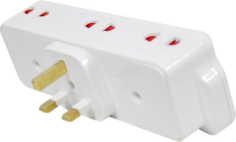 Unipower 8 in 1 Multi Plug wall Extension Socket with 2 USB, 6 Way Multiple Electrical Outlet Adaptor with Light, Electrical Power Extender Outlet Adaptor for Home, Office, Kitchen - Image 3