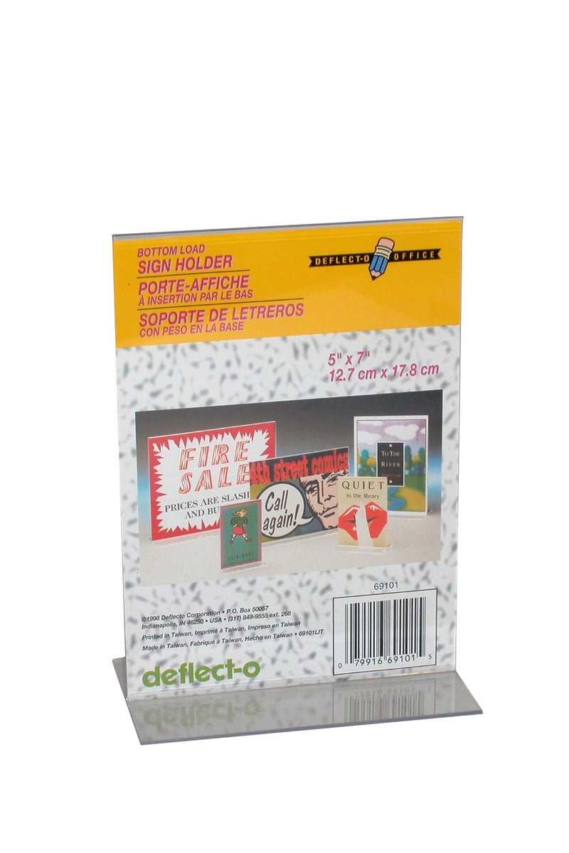 Office Stand-up Sign Holder (T-style) 12.7 X 17.7 cm