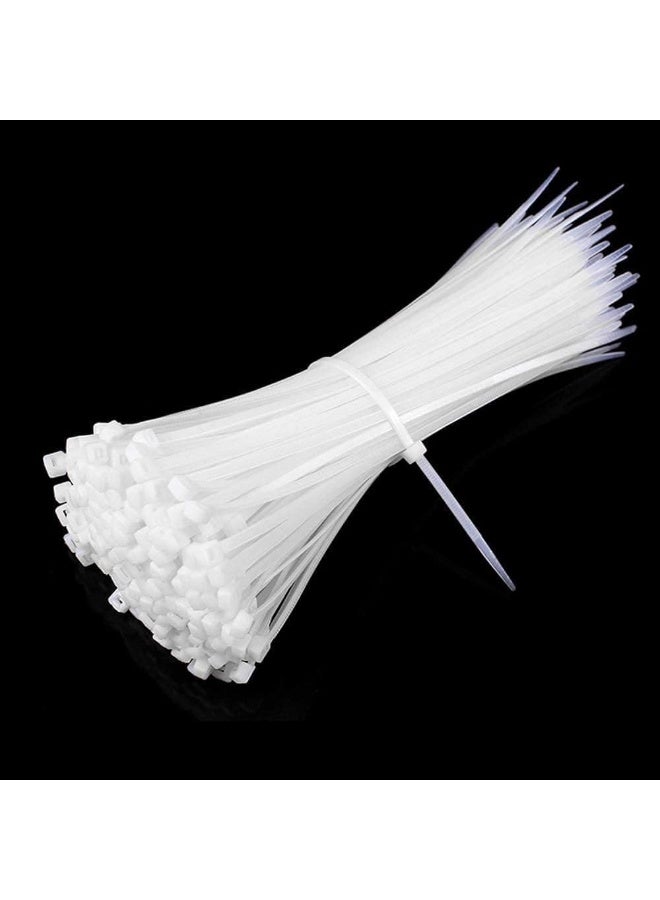 Nylon White Cable Zip Ties 100Pcs (2.5x100mm) - Image 3