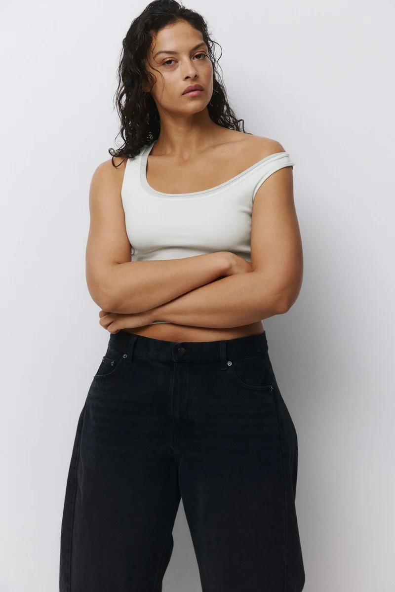 H&M 3-pack ribbed vest tops