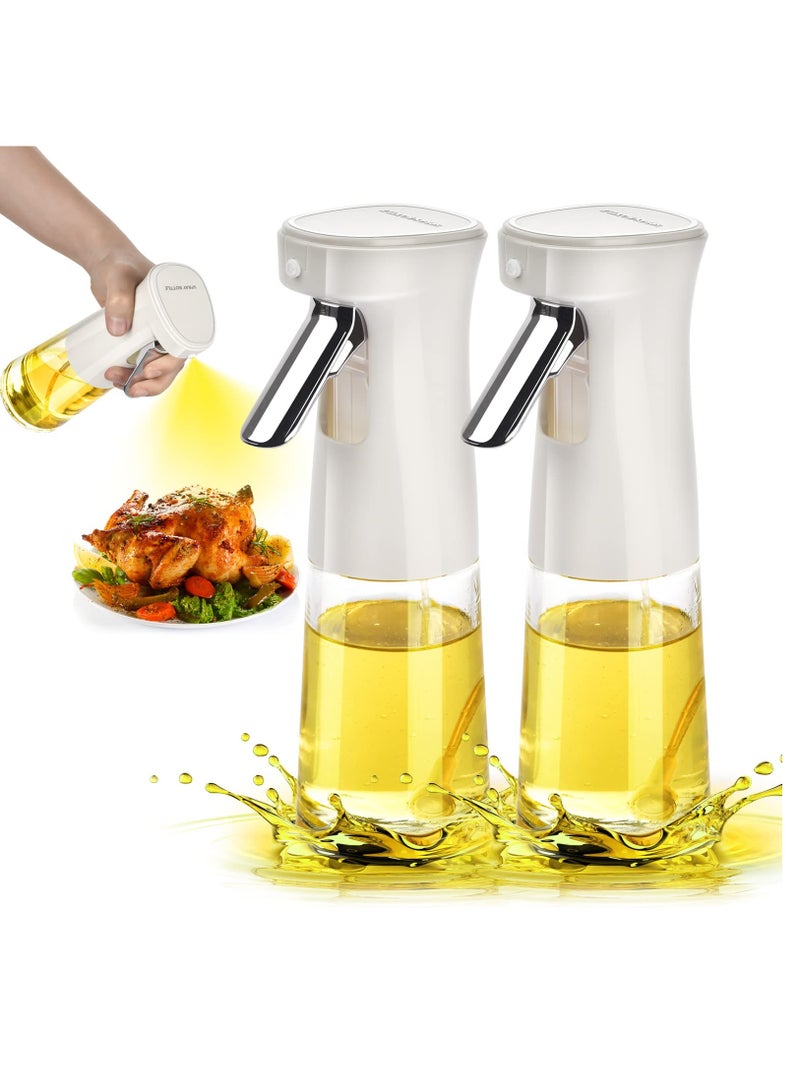 Excefore 2 Pack Olive oil Sprayer for Cooking, 240ml Olive Oil Spray Bottle, Glass Olive Oil Sprayer Mister, Oil Sprayer for Air Fryer, BBQ, Salad, Baking, Grilling Kitchen Tools - Image 1