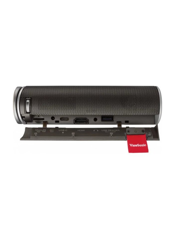 ViewSonic M1+_G2 Smart LED Portable Projector 360° Smart stand with Harman KardonSpeakers, 30,000-hour lifespan M1+_G2 Silver - Image 3