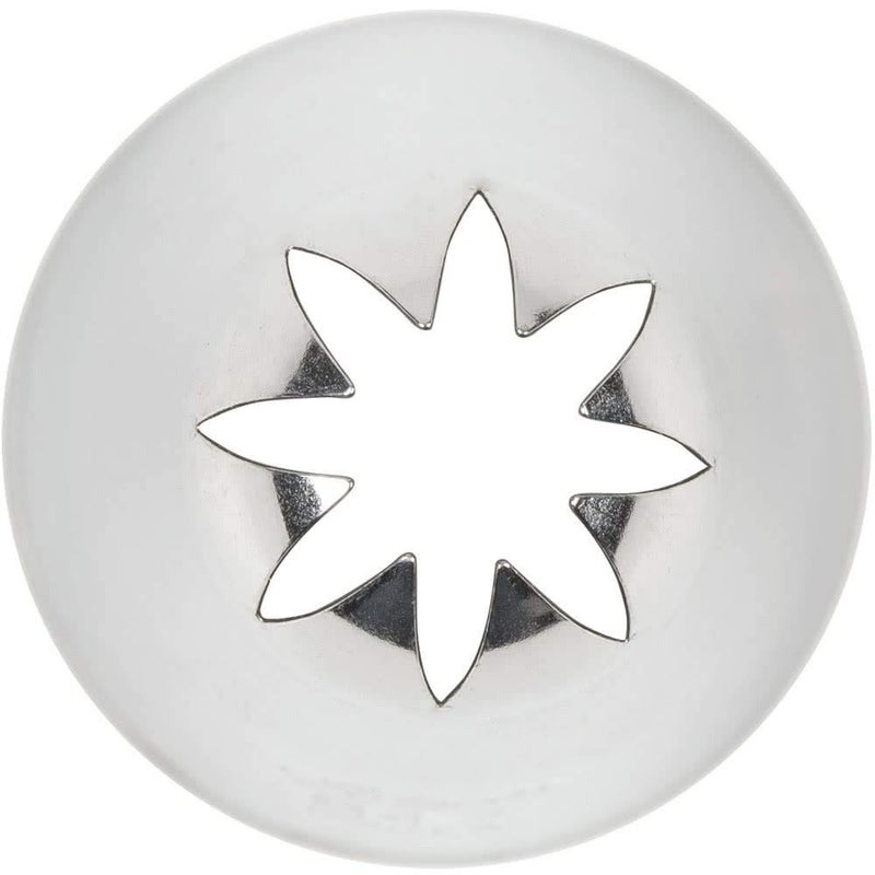 Ateco  847  Closed Star Pastry Tip 56 Opening Diameter Stainless Steel