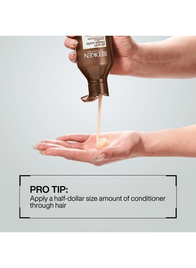 REDKEN All Soft Mega Curls Conditioner | For Extremely Dry Hair | For Curly & Coily Hair | Nourishes & Softens Severely Dry Hair | With Aloe Vera | 10.1 Fl Oz - Image 4